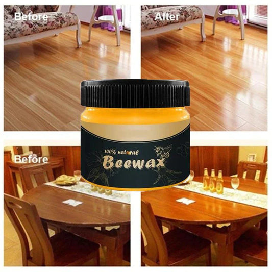 Beewax ,Furniture Polish ,Wood Seasoning Beewax - Wood Polish and Cleaner for Furniture Care (85g) big size