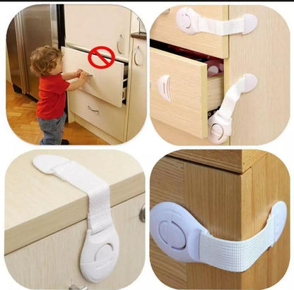(Pack of 6) Child Safety Lock Baby Child Safety Care Plastic Lock