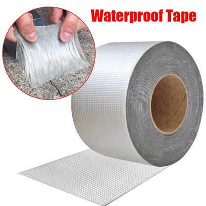 Aluminum Foil Thickened Butyl Waterproof Tape Roof Duct Repair Adhesive Tape 1.5M