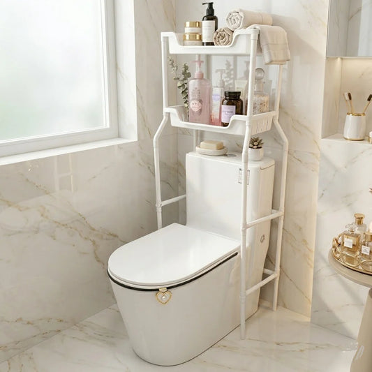 (Free Home Delivery) 3-Tier Over Toilet Storage Rack