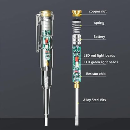 Transparent Electrical Tester Pen, Non-Contact AC Voltage Tester.
