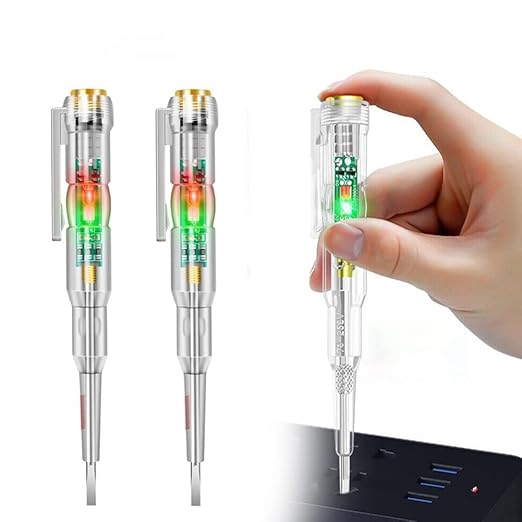 Transparent Electrical Tester Pen, Non-Contact AC Voltage Tester.