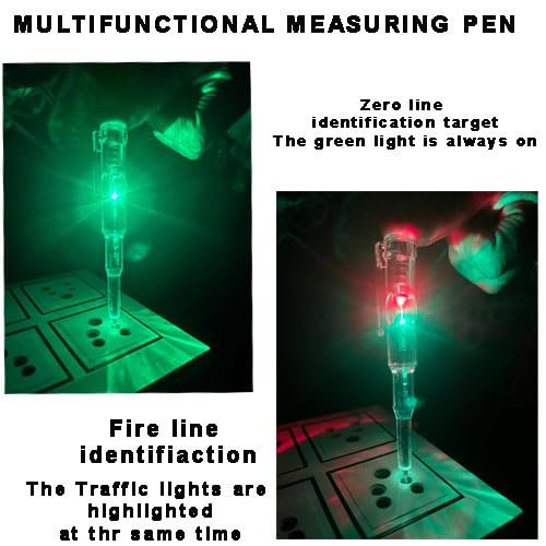 Transparent Electrical Tester Pen, Non-Contact AC Voltage Tester.