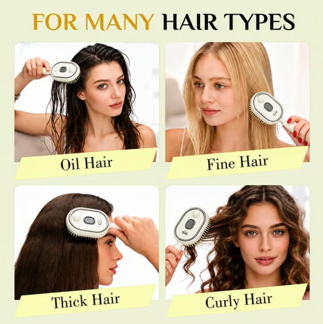|Free Home Delivery| 5-in-1 Electric Mist Hair Brush
