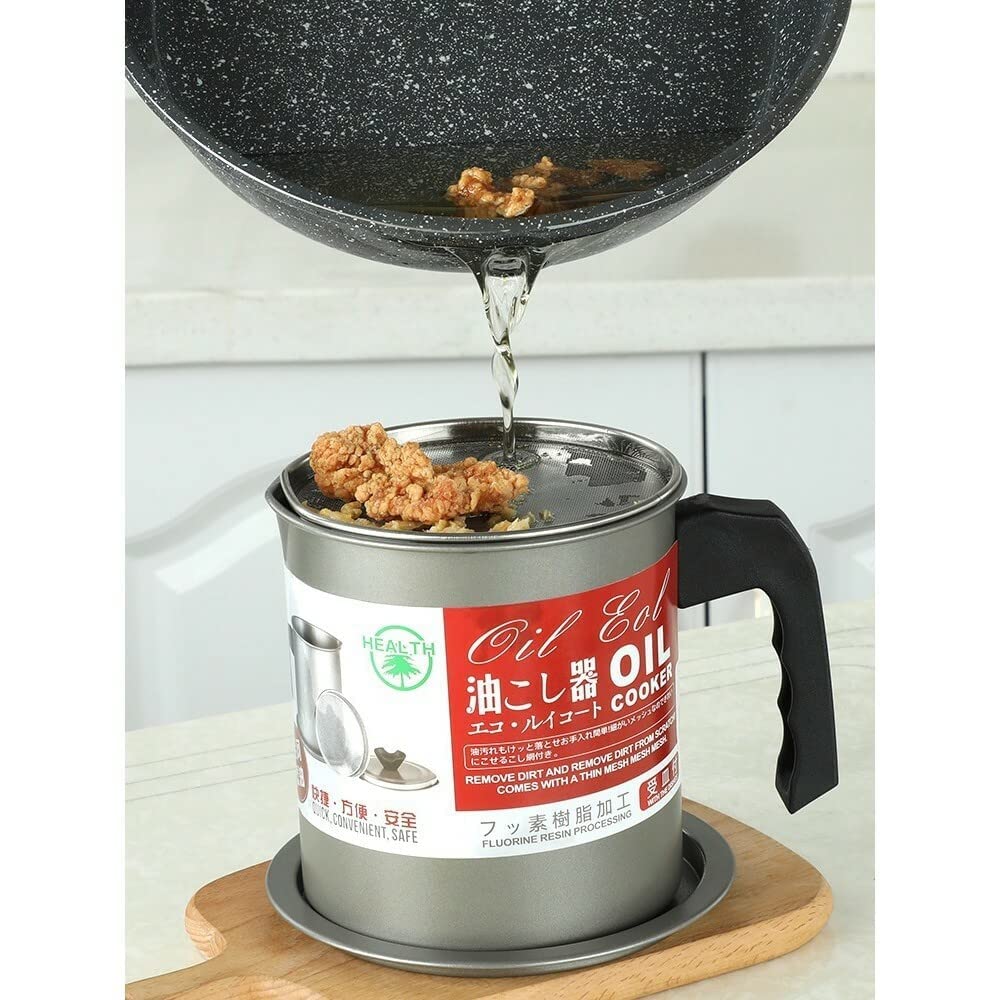 Stainless-Steel Oil Filter Storage Pot (Free Home Delivery )