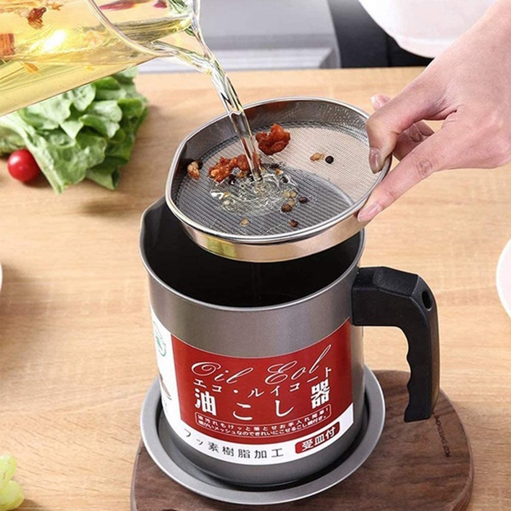Stainless-Steel Oil Filter Storage Pot (Free Home Delivery )