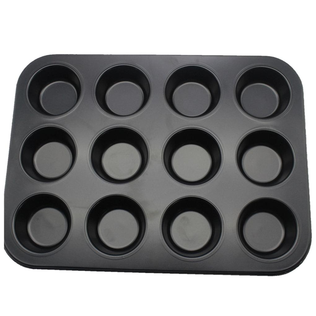 12 Hole Cupcake Tray, Muffin Pan,non stick cupcake baking pan kitchen utensil
