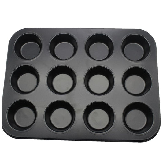 12 Hole Cupcake Tray, Muffin Pan,non stick cupcake baking pan kitchen utensil