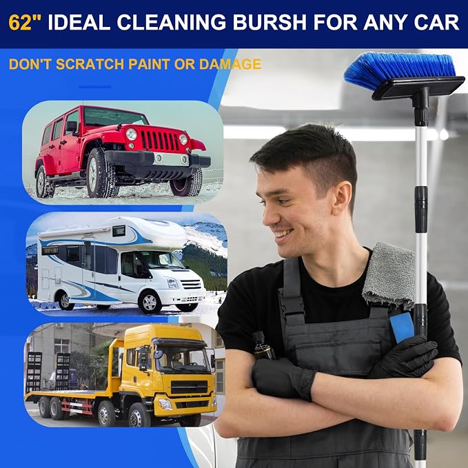 FREE DELIVERY| AquaPro Solar & Car Wash Brush 🚗🌞