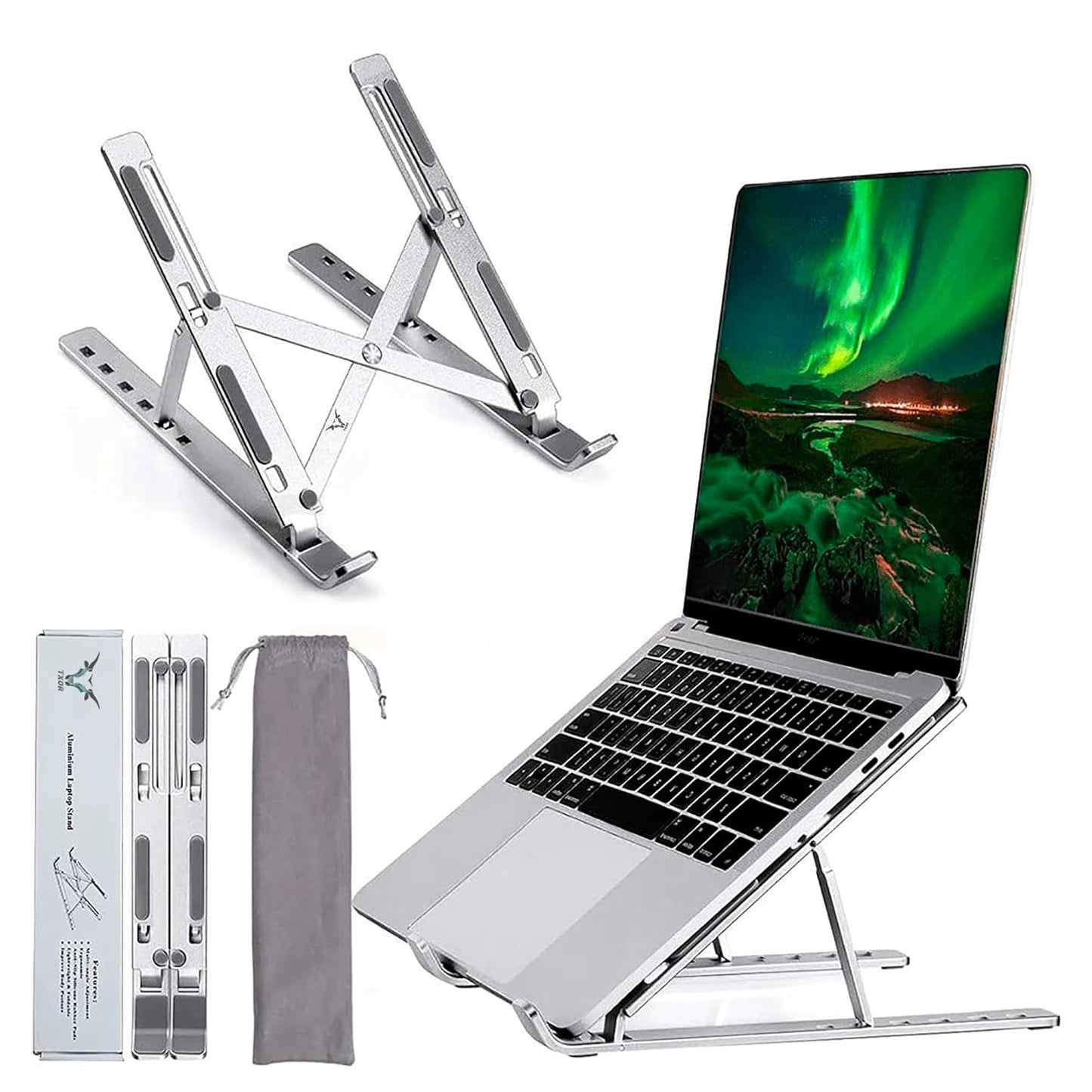 (Free Home Delivery) Aluminium Foldable Laptop Stand