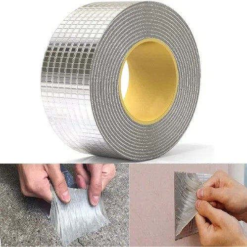Aluminum Foil Thickened Butyl Waterproof Tape Roof Duct Repair Adhesive Tape 1.5M