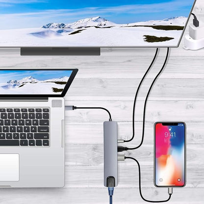 |FREE DELIVERY| 8-in-1 USB-C Multiport Hub Adapter 🔌