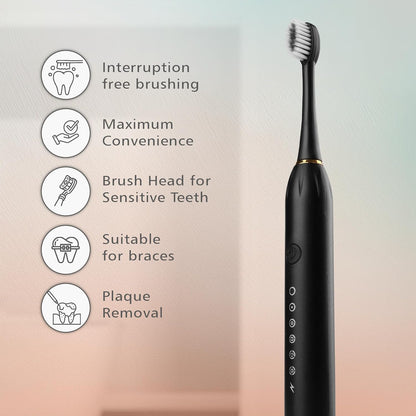 |FREE HOME DELIVERY| X3 Sonic Electric Toothbrush with 6 Modes Deep Cleaning Whitening