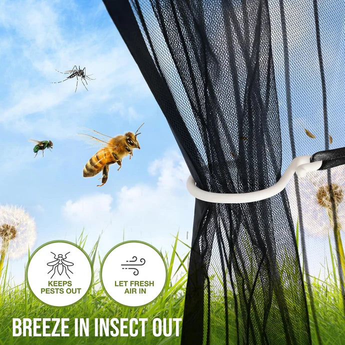 (Free Deliverey) Mosquito Door Net Mesh Screen – Magnetic Hands Free Closer