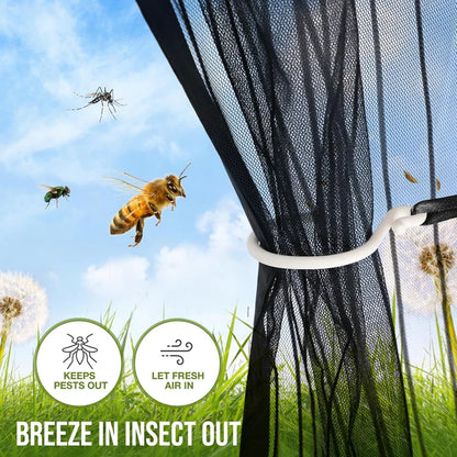 (Free Deliverey) Mosquito Door Net Mesh Screen – Magnetic Hands Free Closer