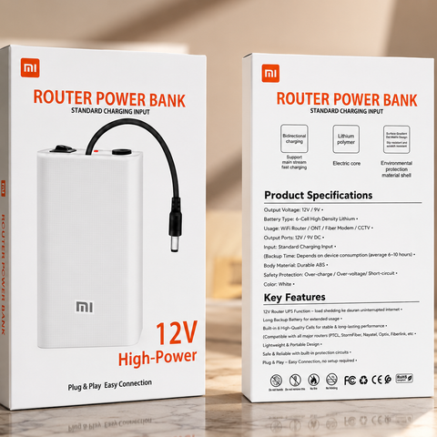 WiFi Router UPS Power Bank 12 Volts