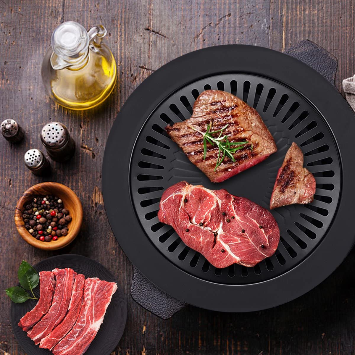 BBQ Grill Pan - Stove-Top BBQ Grill Pan
