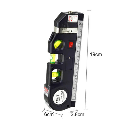 (Free Home Delivery) Professional 5-in-1 Laser Level with Ruler, Scale & Triple Spirit Level👌