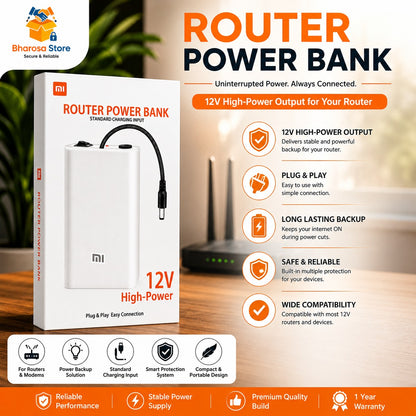 WiFi Router UPS Power Bank 12 Volts (FREE HOME DELIVERY)
