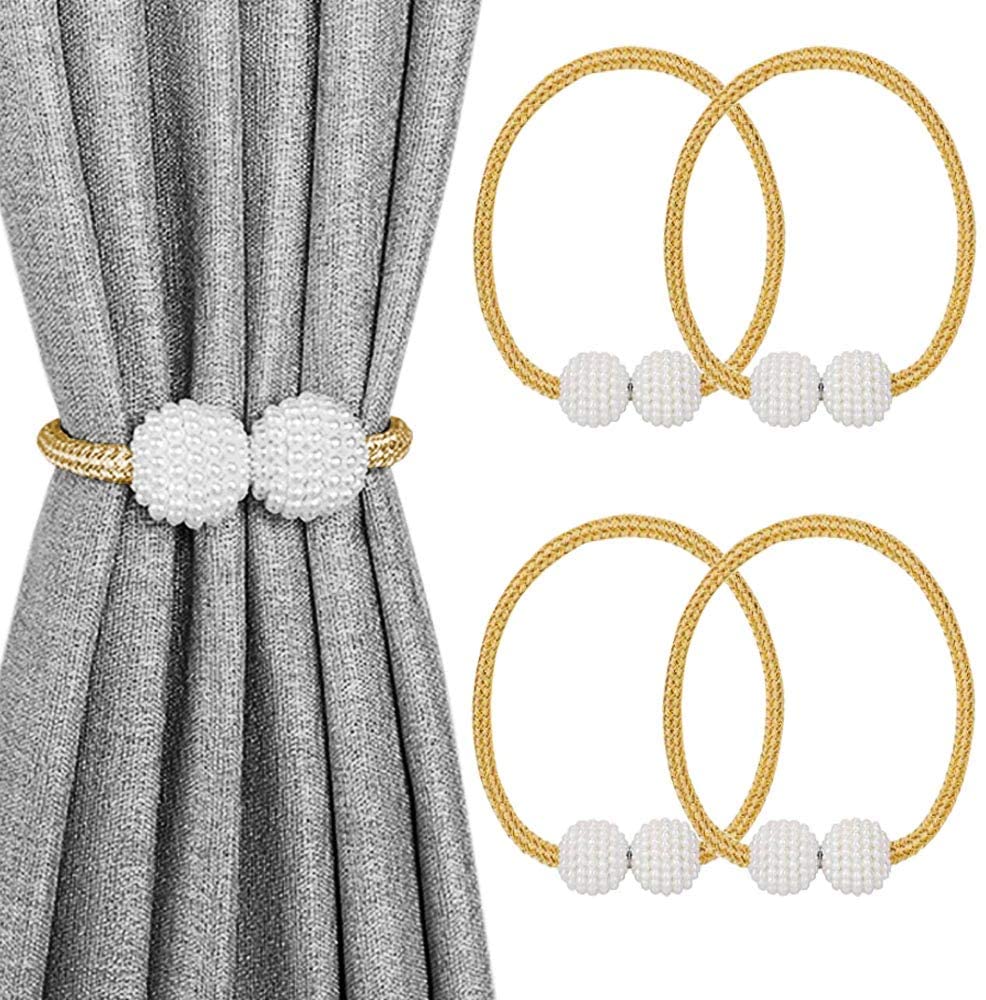 Magnetic Curtain Tiebacks for Window Decoration (Pair)