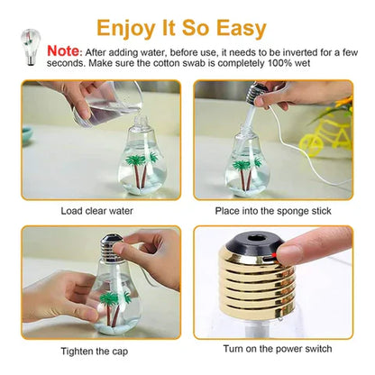 Bulb Humidifier / Aroma Diffuser / Air Purifier