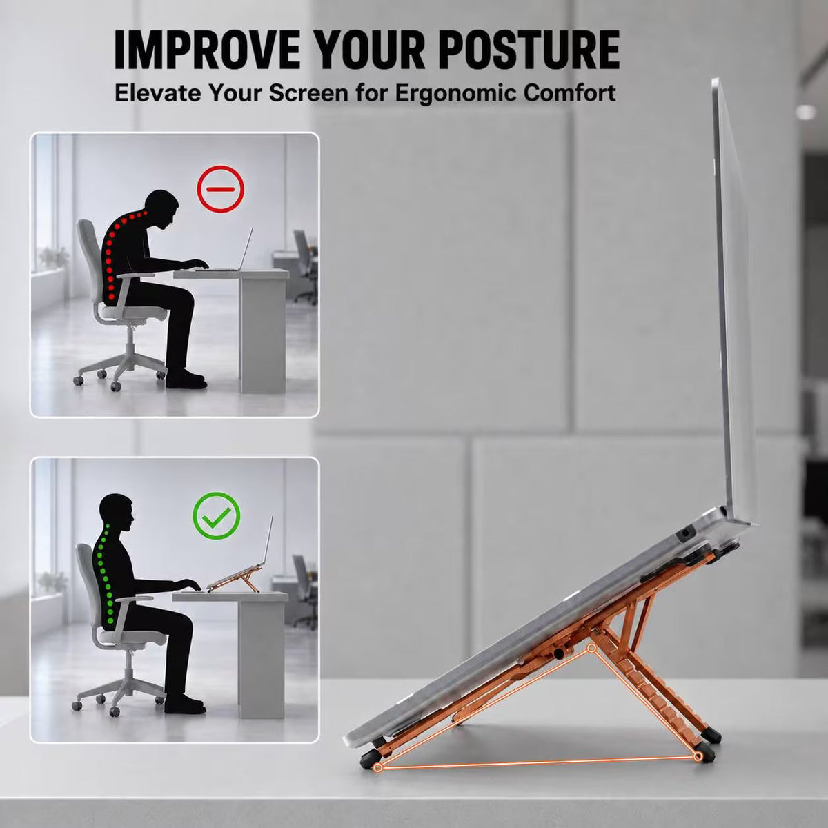 |FREE DELIVERY| 3 in 1 Magnetic Folding Stand for Laptops, Tablets, and Phones Tablet stand