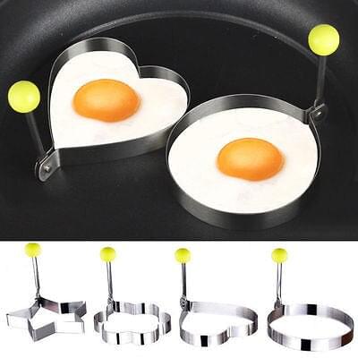 (Pack of 4) Egg Molds Stainless Steel Set for Kitchen