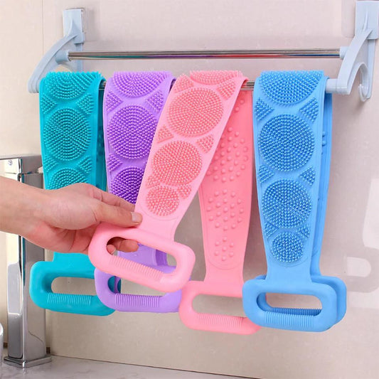 (Pack of 2) High Quality Silicone Bath Body Brush Soft Rubbing Exfoliating Massage For Shower