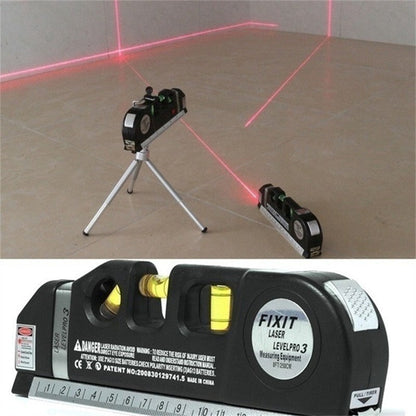 (Free Home Delivery) Professional 5-in-1 Laser Level with Ruler, Scale & Triple Spirit Level👌